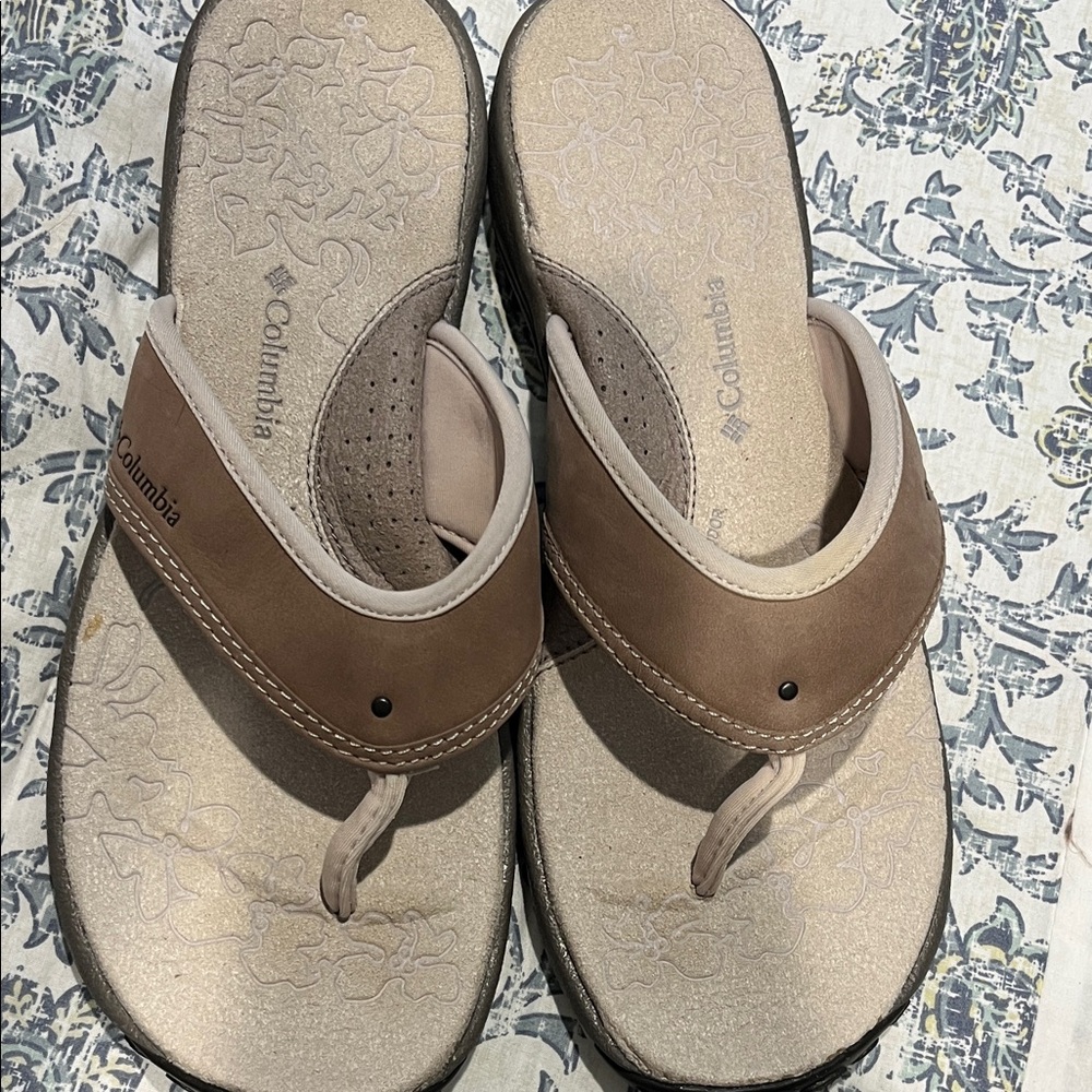 Columbia Brown and Tan Women's Sandals